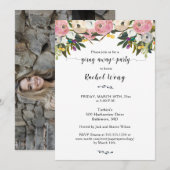 Foto van Bright Flowers Boho Moving Away Party Kaart (Voorkant / Achterkant)