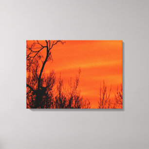 Foto van Bright Kansas Early Morning Sunrise Canvas Afdruk