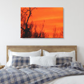 Foto van Bright Kansas Early Morning Sunrise Canvas Afdruk (Insitu (Slaapkamer))