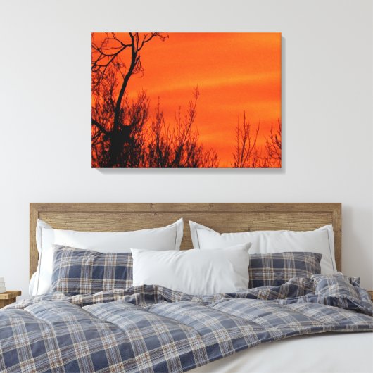 Foto van Bright Kansas Early Morning Sunrise Canvas Afdruk (Insitu (Slaapkamer))
