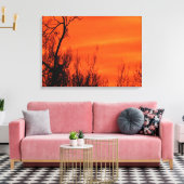 Foto van Bright Kansas Early Morning Sunrise Canvas Afdruk (Insitu (Woonkamer))