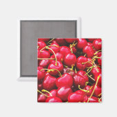 Foto van Bright Red Cherries Magneet (Voorkant / Achterkant)