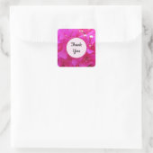 Foto van Bright Roze Azalea Flower Vierkante Sticker (Tas)