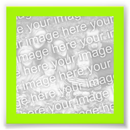 Foto van Bright Yellow Green Lijst Afdruk (Voorkant)