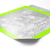 Foto van Bright Yellow Green Lijst Afdruk (Hoek)