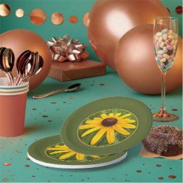 Foto van Bright Yellow Solo Rudbeckia Papieren Bordje