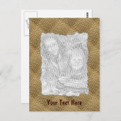 Foto van Brown Snakeskin-patroonpatroon Briefkaart (Voorkant / Achterkant)