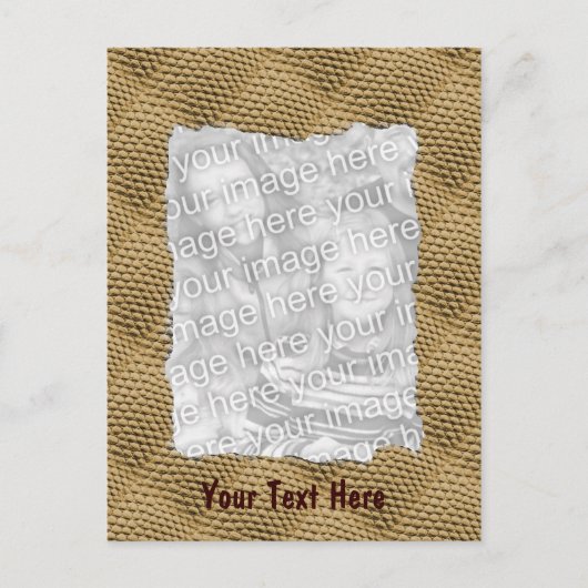 Foto van Brown Snakeskin-patroonpatroon Briefkaart (Voorkant)