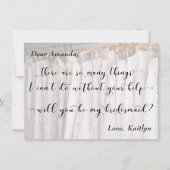 Foto van bruiloft Gowns, ben je mijn Bridesmaid? Kaart (Voorkant)