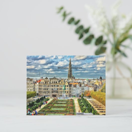 Foto van Brussel, België Briefkaart (Staand voorkant)