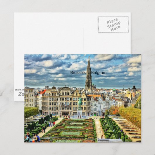 Foto van Brussel, België Briefkaart (Voorkant / Achterkant)