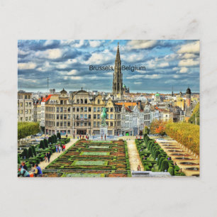 Foto van Brussel, België Briefkaart