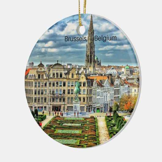 Foto van Brussel, België Keramisch Ornament (Links)