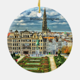Foto van Brussel, België Keramisch Ornament