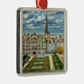 Foto van Brussel, België Metalen Ornament (Rechts)