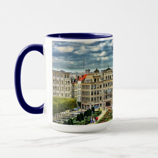 Foto van Brussel, België Mok (Links)