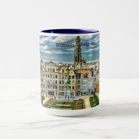 Foto van Brussel, België Mok (Midden)