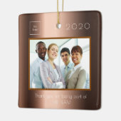 Foto van Business Company, dank u brons! Keramisch Ornament (Links)