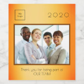 Foto van Business Company: dank u gouden prijs Wijn Etiket (Enkel label)