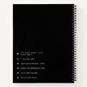 Foto van Business Employee Modern minimalist Black Notitieboek (Achterkant)
