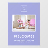 Foto van Business logo violet lavender Raamsticker (Vel)