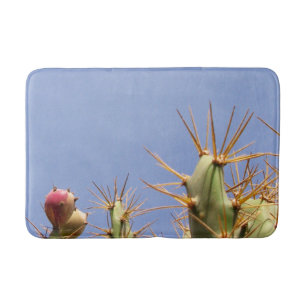 Foto van Cactus en Blue Sky Badmat