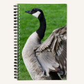 Foto van Canada Goose Flapping Notitieboek (Voorkant)