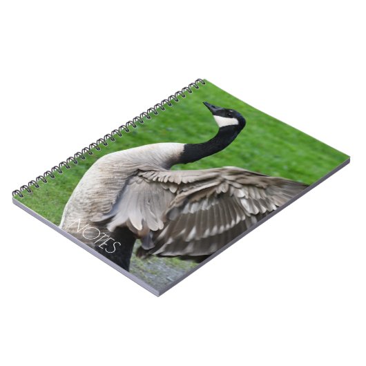 Foto van Canada Goose Flapping Notitieboek (Linkerzijde)