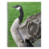 Foto van Canada Goose Flapping Notitieboek (Voorkant)