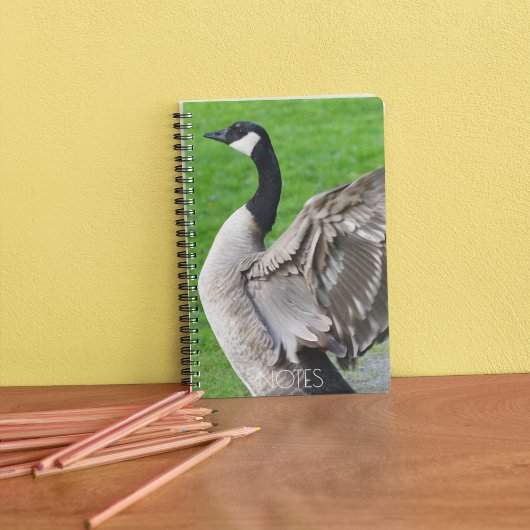 Foto van Canada Goose Flapping Notitieboek