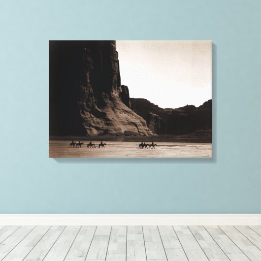 foto van Canyon de Chelly Canvas Afdruk (Insitu (Houten vloer))