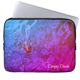 Foto van Carpe Diem Pond Fish Fun Laptop Sleeve