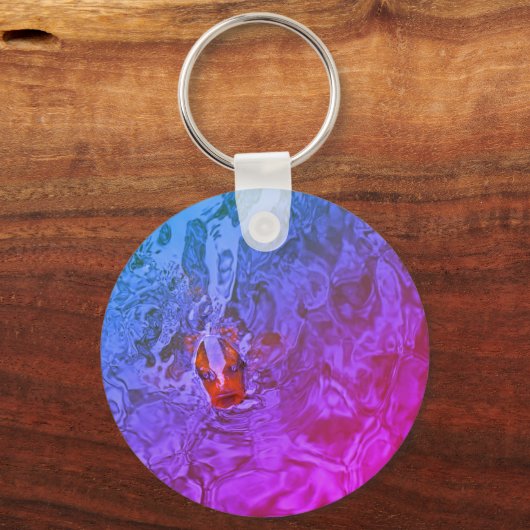 Foto van Carpe Diem Pond Fish Fun Sleutelhanger (Achterkant)