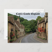 Foto van Castle Combe England met hoge def Briefkaart (Voorkant / Achterkant)