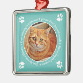 Foto van Cat Memorial Paw Metalen Ornament (Links)