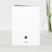 Foto van Cat Moederdag in Paars Kaart (Achterkant)