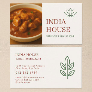 Foto van cateringservice van Indiaas restaurant Visitekaartje