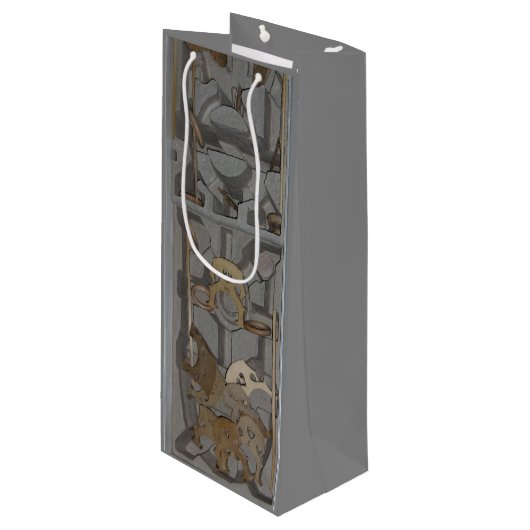 Foto van Cello Bridge Wijn Cadeautas (Voorkant Gekanteld)