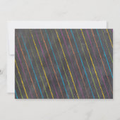 Foto van Chalkboard Mad Science Party Birthday Kaart (Achterkant)