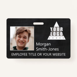 Foto van Chalkboard Trendy Business Employee Badge