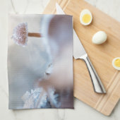 Foto van champignonbroed, bevroren theedoek (Quarter Fold)