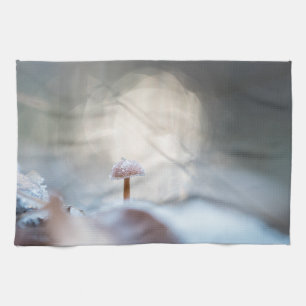 Foto van champignonbroed, bevroren theedoek