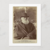 Foto van Charles Darwin, 29 november 1881 Briefkaart (Voorkant)