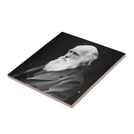 Foto van Charles Darwin Tegeltje (Zijkant)