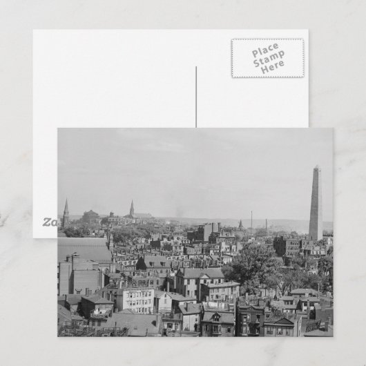  foto van Charlestown Massachusetts Briefkaart (Voorkant / Achterkant)