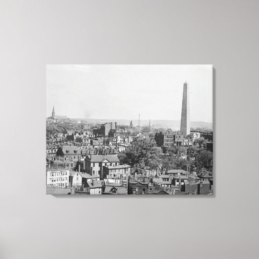  foto van Charlestown Massachusetts Canvas Afdruk (Voorkant)