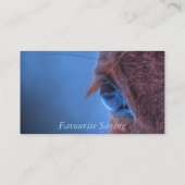 Foto van Chestnut Horse Equine Visitekaartje (Achterkant)