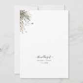 Foto van Chic Arch Boho Wedding Hartelijk dank Kaart (Achterkant)