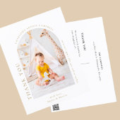 Foto van Chic Baby shower Arch Briefkaart