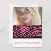 Foto van Chic Contemmodern Sweet Sixteen uitgenodi Kaart (Voorkant)